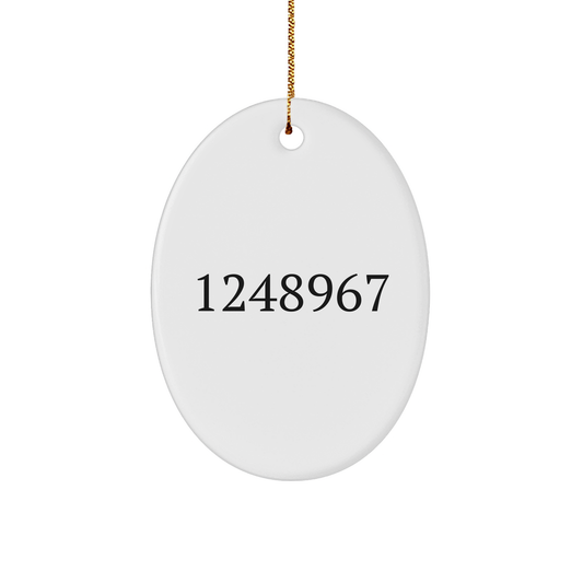 Certified Crime Scene Technician Gifts from Men, Crime Scene Technician Oval Ornament, Funny Quote, Christmas Unique Gifts for Men, Women, Friends, Coworkers, Family - Image 1