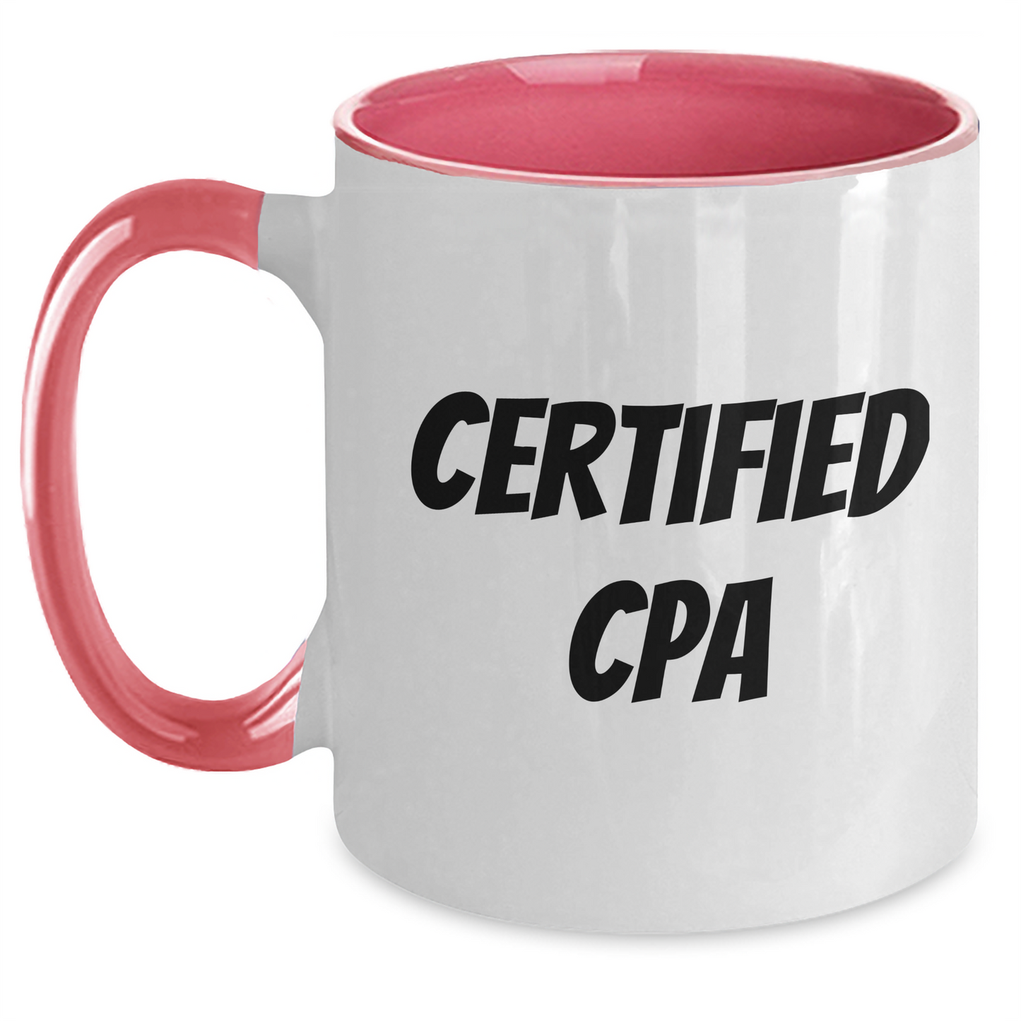 Funny CPA Gifts from Friends - Cute Two Tone Coffee Mug for Certified Public Accountants, Graduation Unique Gifts - Main