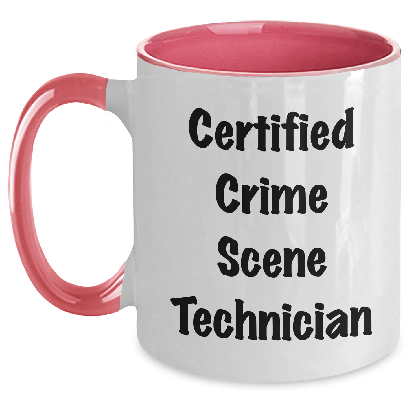 Funny Crime Scene Technician Gifts from Friends for Crime Scene Technician Graduation Two Tone Coffee Mug - Main