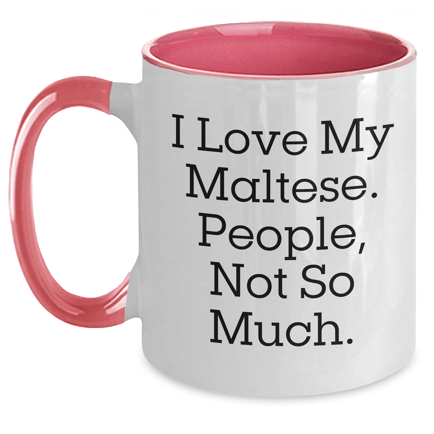 Funny Maltese Dog Lover Gifts from Friends for Graduation Unique Two Tone Coffee Mugs - Main