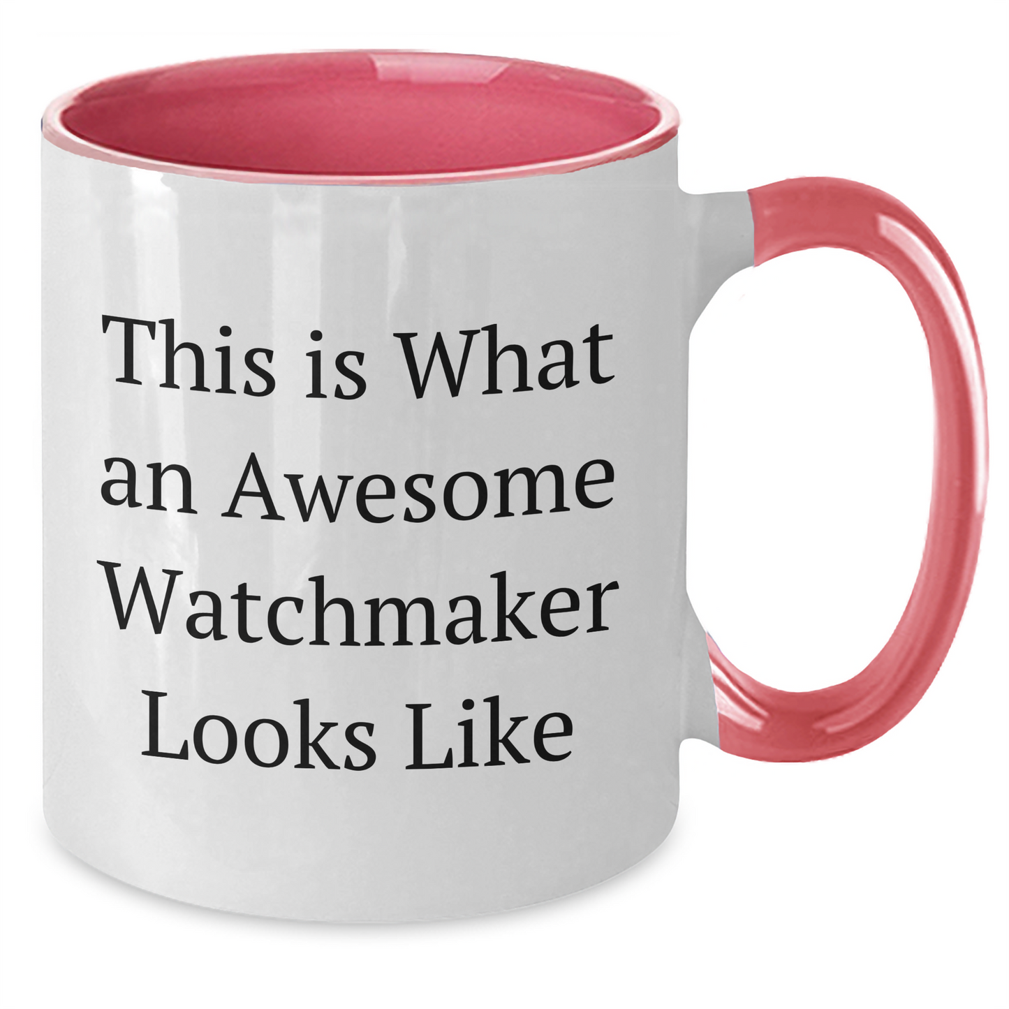 Funny Watchmaker Gifts for Him or Her, 'This Is What An Awesome Watchmaker Looks Like' Quote, Two Tone Coffee Mug, Perfect Graduation Unique Gifts from Friends - Additional