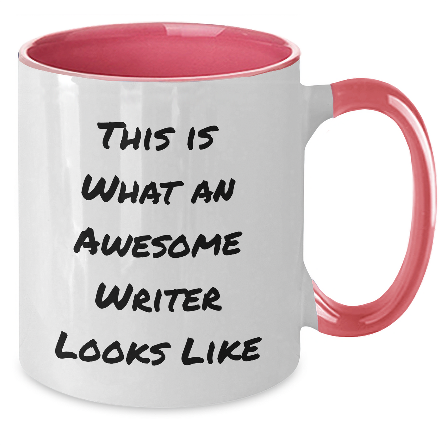 Funny Writer Gifts, Two Tone Coffee Mugs for Writer, 'This Is What An Awesome Writer Looks Like' Quote, Graduation Unique Gifts from Friends, Coworkers, or Family - Additional