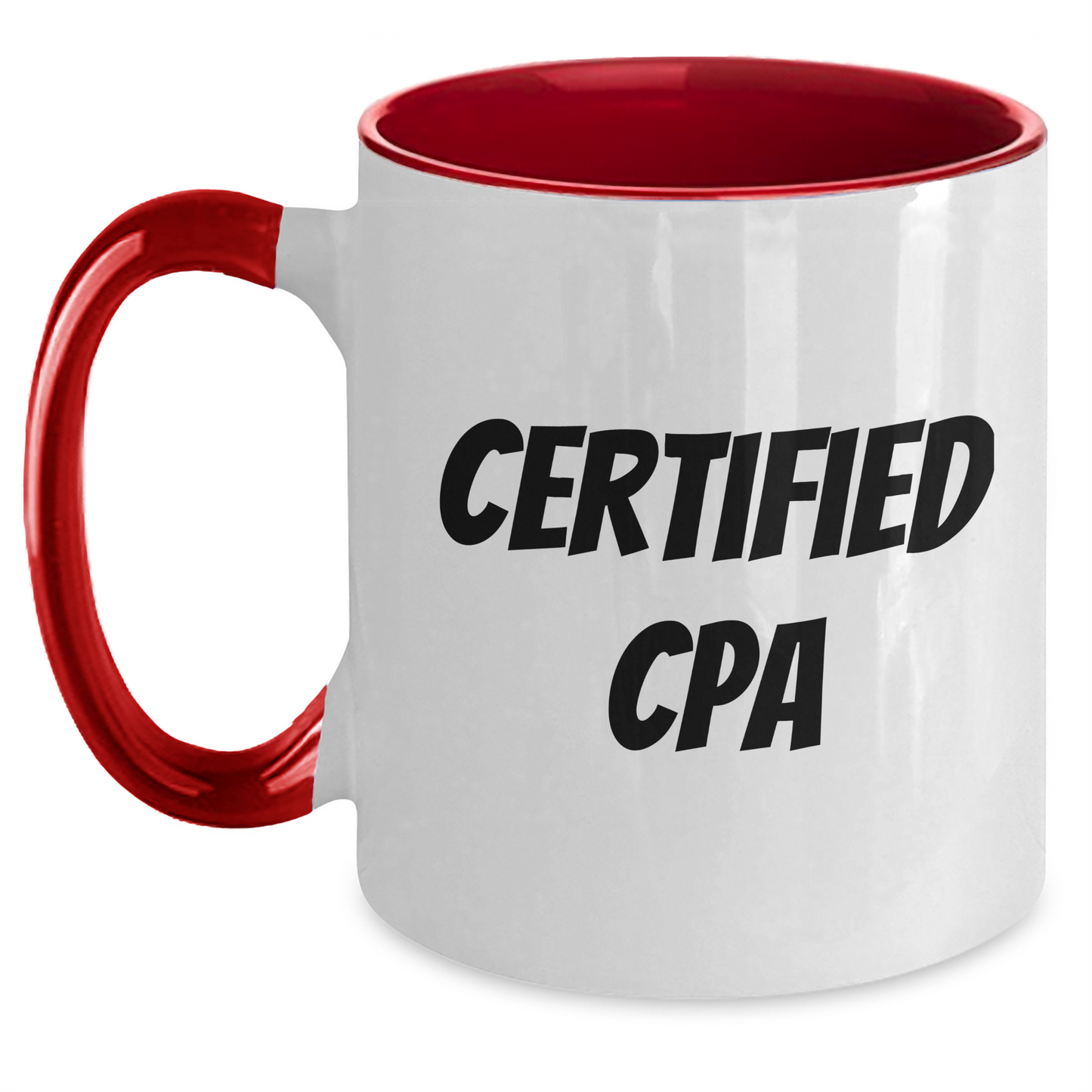 Funny CPA Gifts from Friends - Cute Two Tone Coffee Mug for Certified Public Accountants, Graduation Unique Gifts - Main