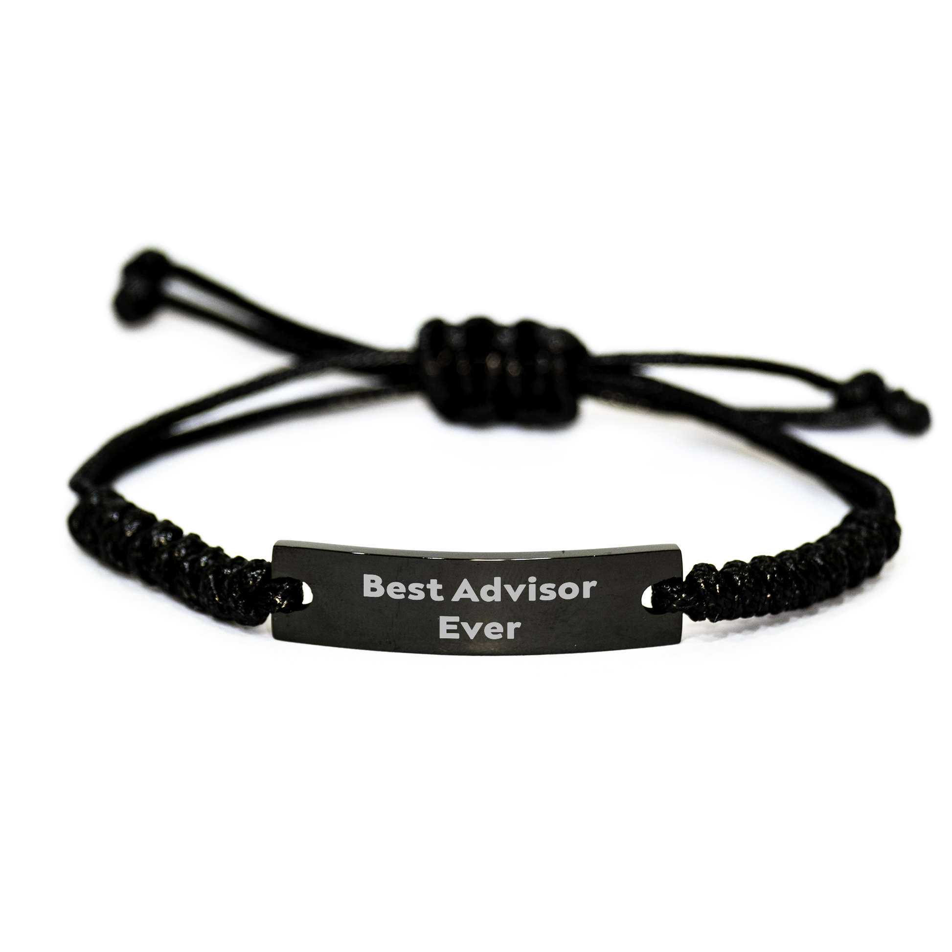 Funny Advisor Gifts for Men from Best Advisor Ever Rope Bracelet Graduation Unique Gifts - Image 1