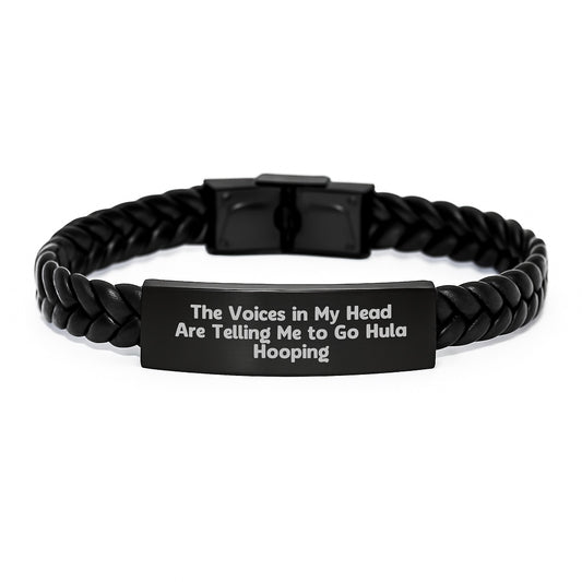 Funny Hula Hooping Interlaced Leather Bracelet Gifts for Hula Hooping Lovers from Friends this Christmas - Image 1