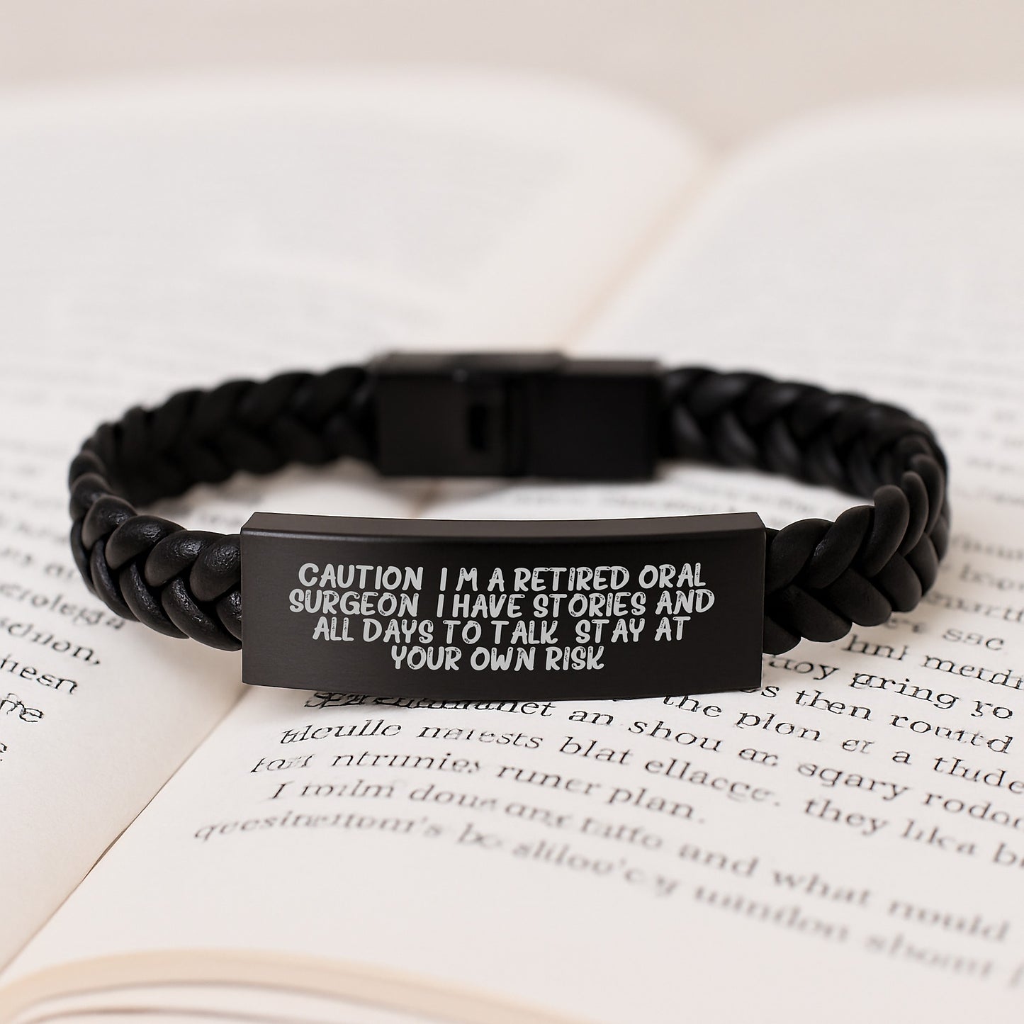 Oral Surgeon Gift Ideas, Funny Quote Inspired Interlaced Leather Bracelet for Men, Women, Friends, Coworkers, Family - Christmas Unique Gifts from Friends - Image 3