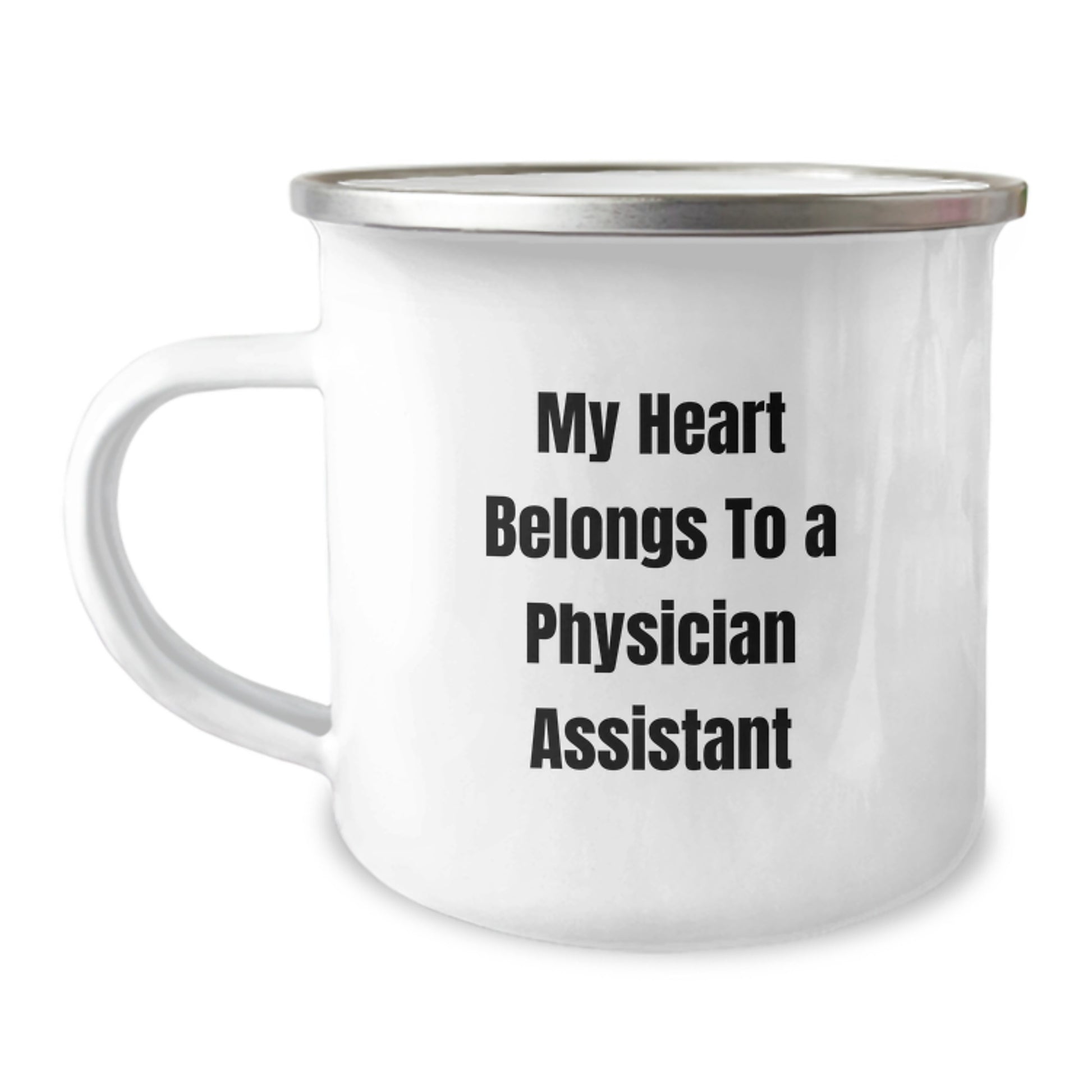 Funny Physician Assistant Gifts from Family - 'My Heart Belongs To A Physician Assistant' Christmas Unique Mugs for Physician Assistant Men - Image 1