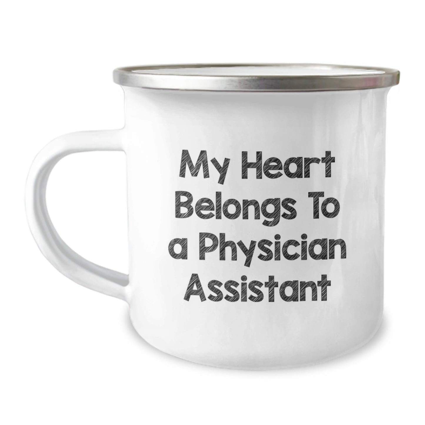 Funny Physician Assistant Gifts from Friends - My Heart Belongs To A Physician Assistant Christmas Unique Mugs for Physician Assistant Lovers - Image 1