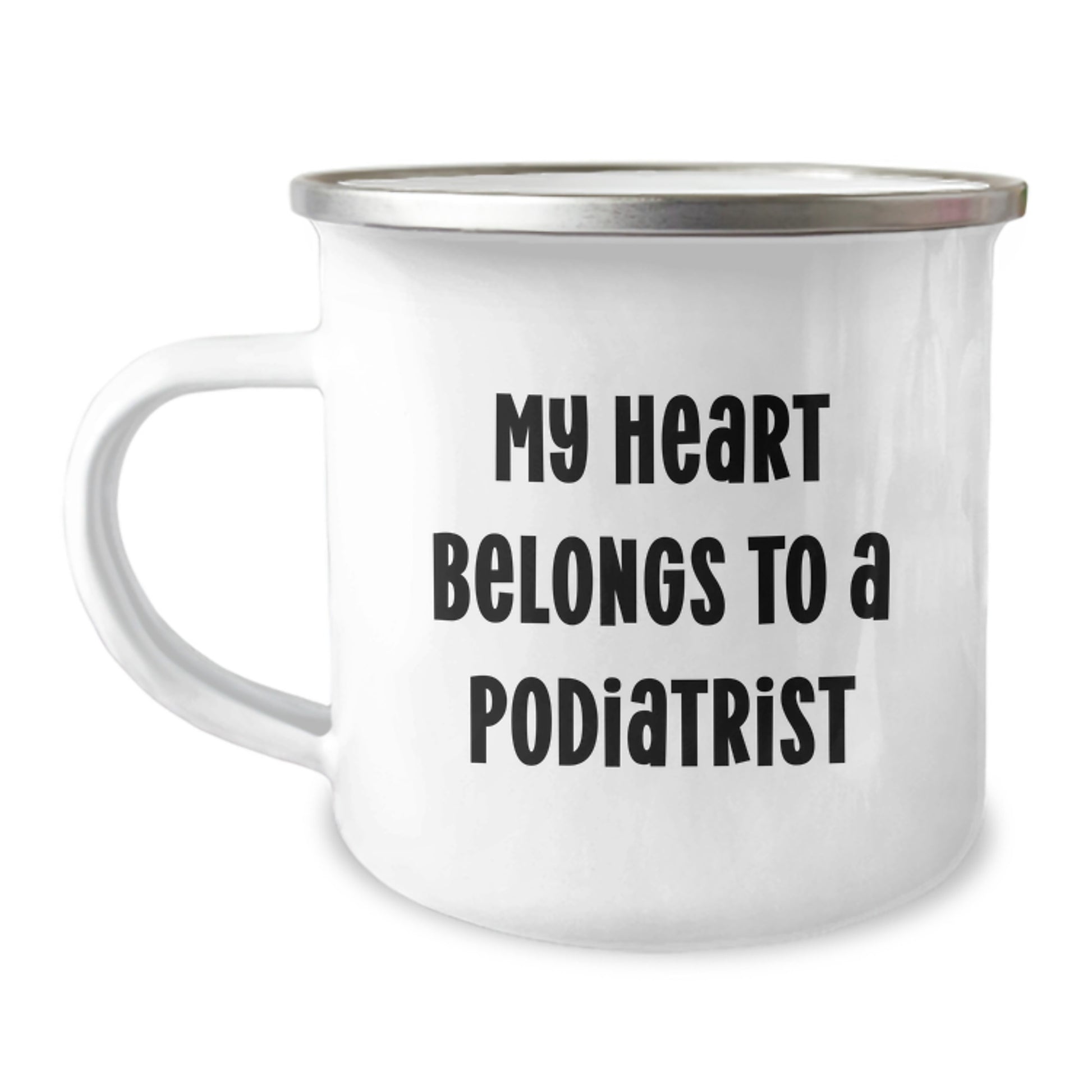 Funny Podiatrist Gifts for My Heart Belongs To A Podiatrist - Unique Christmas Mugs for Men, Women, Friends, Coworkers, Podiatrist, Family - Perfect Camping Mug for Podiatrist Enthusiasts - Image 1