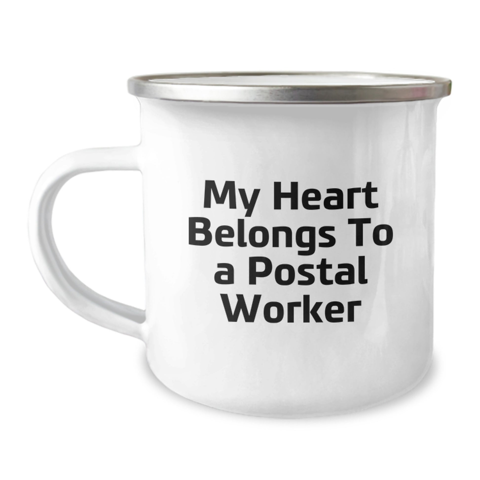 Funny Quote Camping Mug Gifts from Family to Postal Worker, A Loving Tribute on Christmas Unique Gifts for Postal Worker Men - Image 1