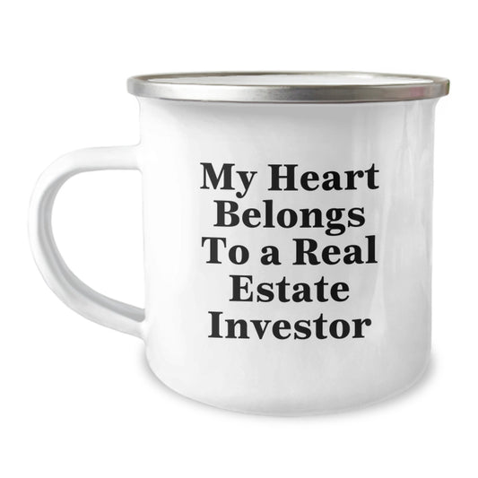 Funny Real Estate Investor Camping Mug Gifts from Family for Christmas Unique Presents for Him - Image 1