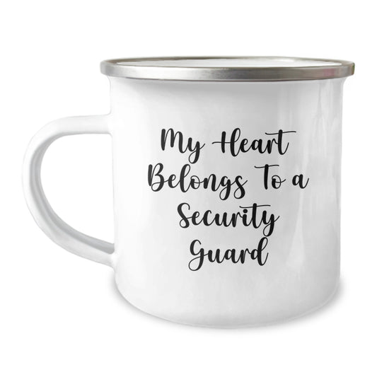 Funny 'My Heart Belongs To A Security Guard' Christmas Unique Gifts for Security Guard Friends and Family from Us - Image 1