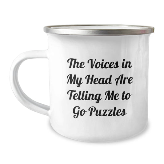 Funny Camping Mug Gifts for Puzzles Enthusiasts from Friends for Christmas - Image 1