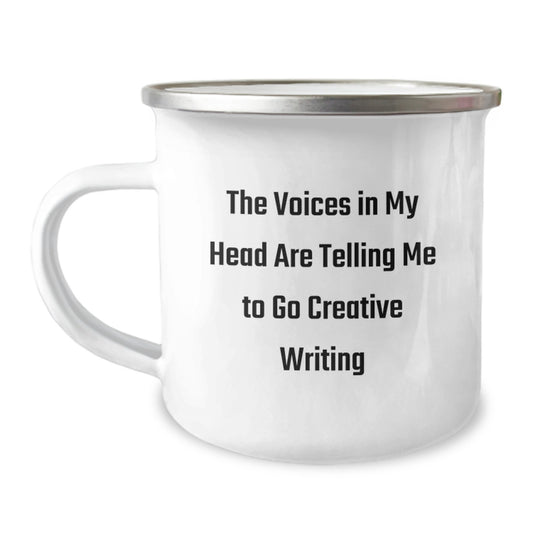 Creative Writing Inspiration, Funny Camping Mug for Friends, Christmas Unique Gifts from Family - Image 1