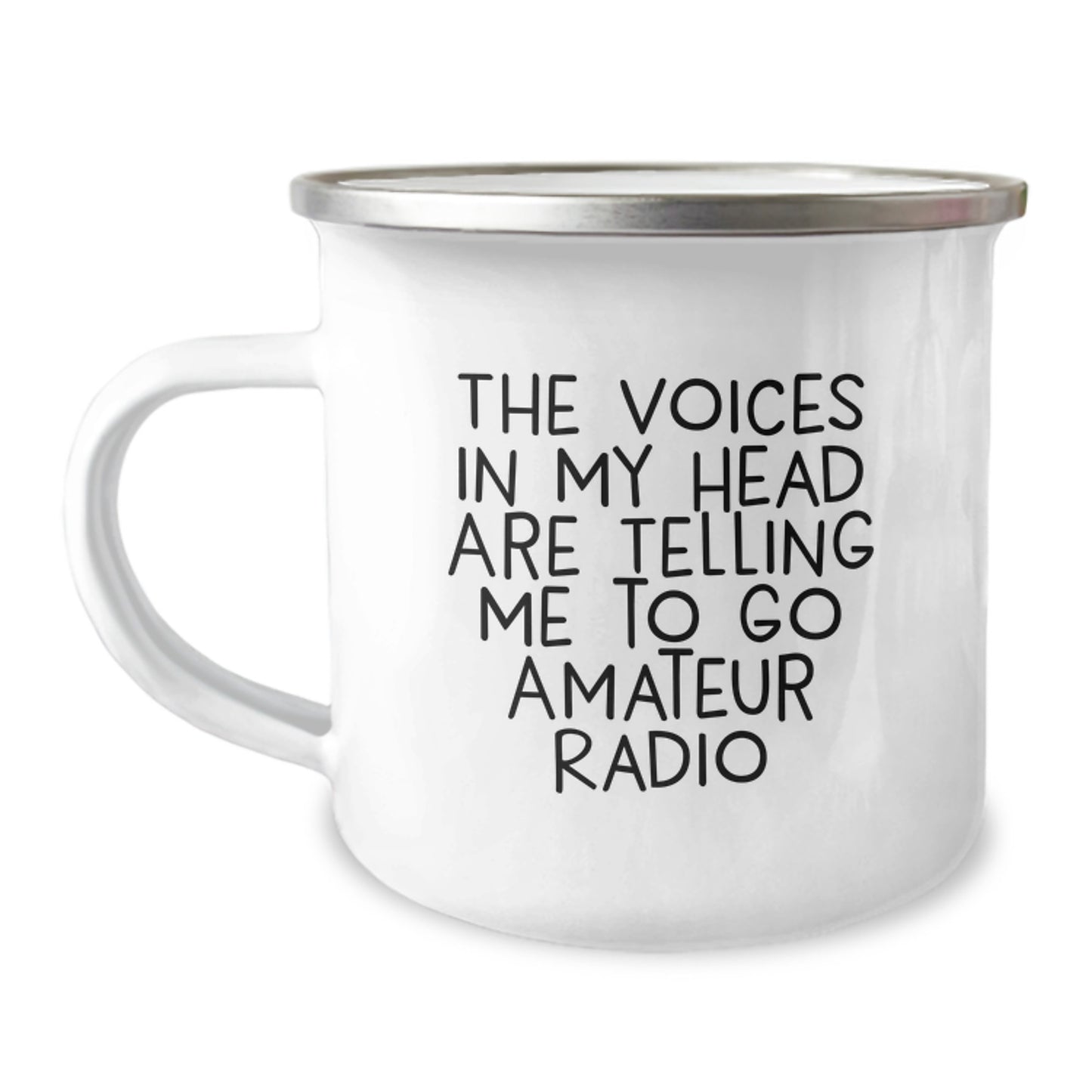 Funny Amateur Radio Gifts for Men - The Voices In My Head Are Telling Me To Go Camping Mug - Unique Christmas Unique Gifts from Friends to Amateur Radio Enthusiasts - Image 1