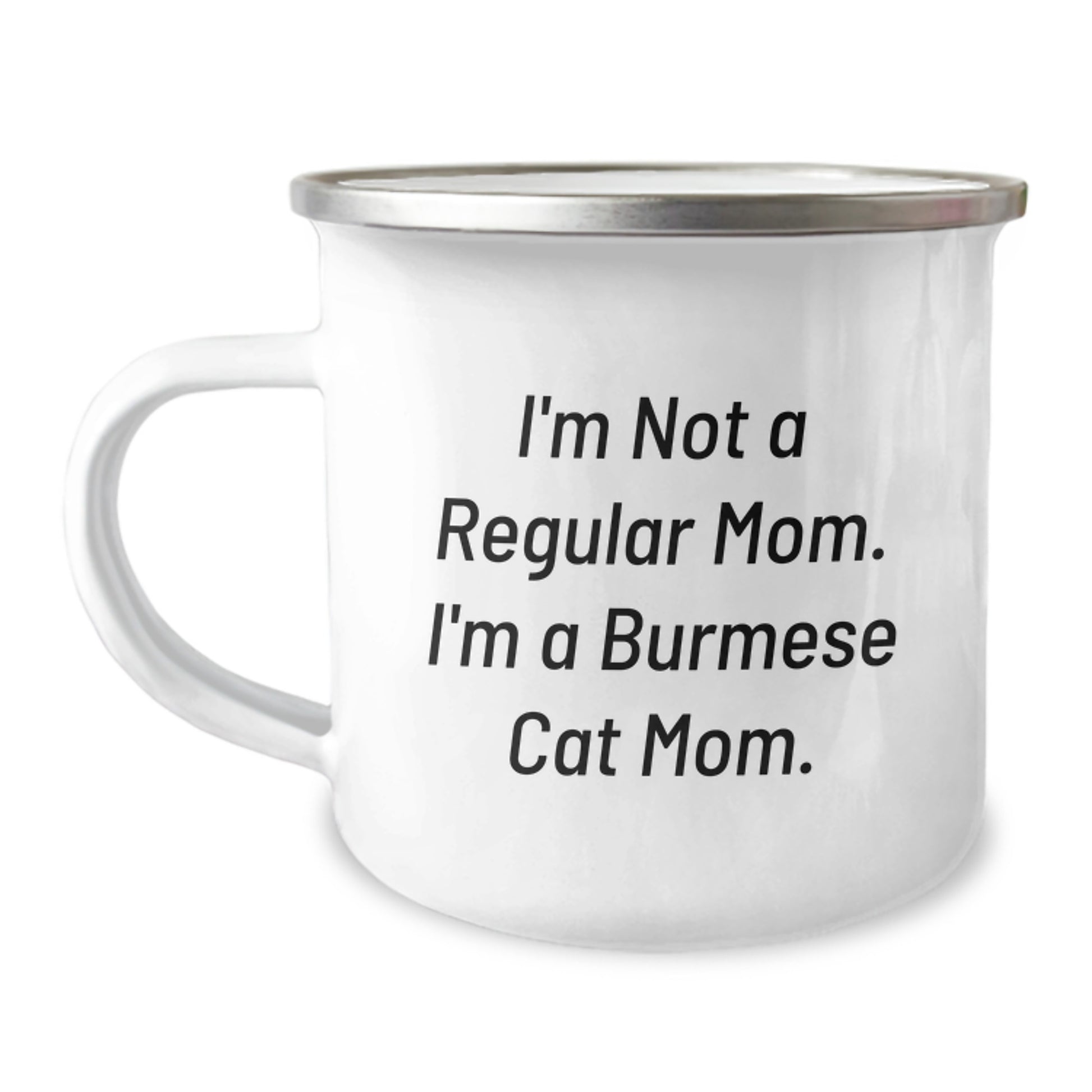Funny Burmese Cat Mom Gifts from Family - Camping Mug for Burmese Cat Lover Christmas Unique Presents - Image 1