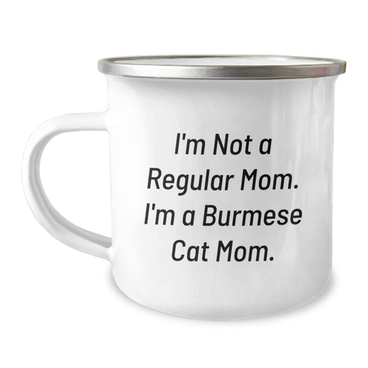 Funny Burmese Cat Mom Gifts from Family - Camping Mug for Burmese Cat Lover Christmas Unique Presents - Image 1