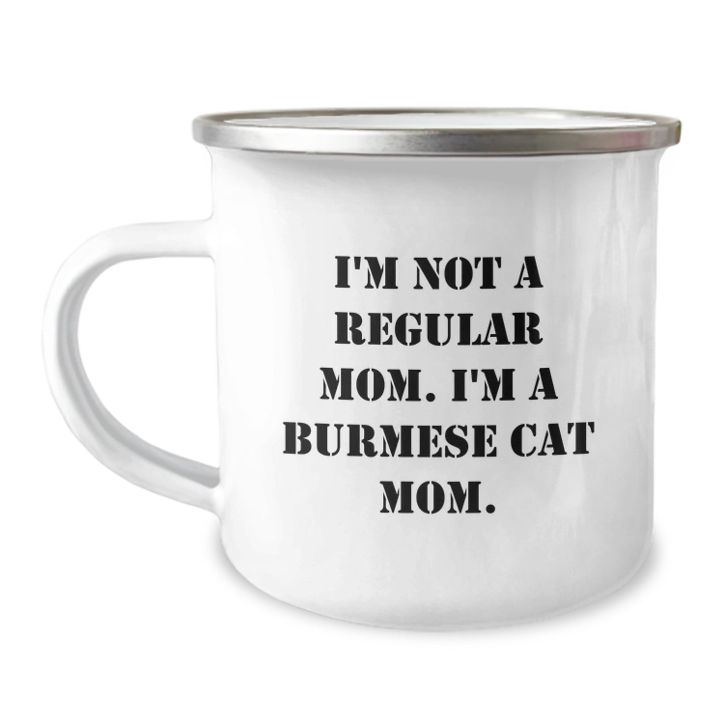 Funny Burmese Cat Mom Camping Mug Gifts for Men Women Friends Coworkers Family from Mom - Image 1