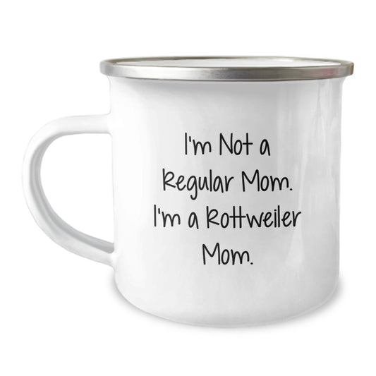 Rottweiler Dog Mom Camping Mug, Funny Gifts for Rottweiler Owners, Birthday Unique Gifts from Friends, Family or Coworkers - Image 1