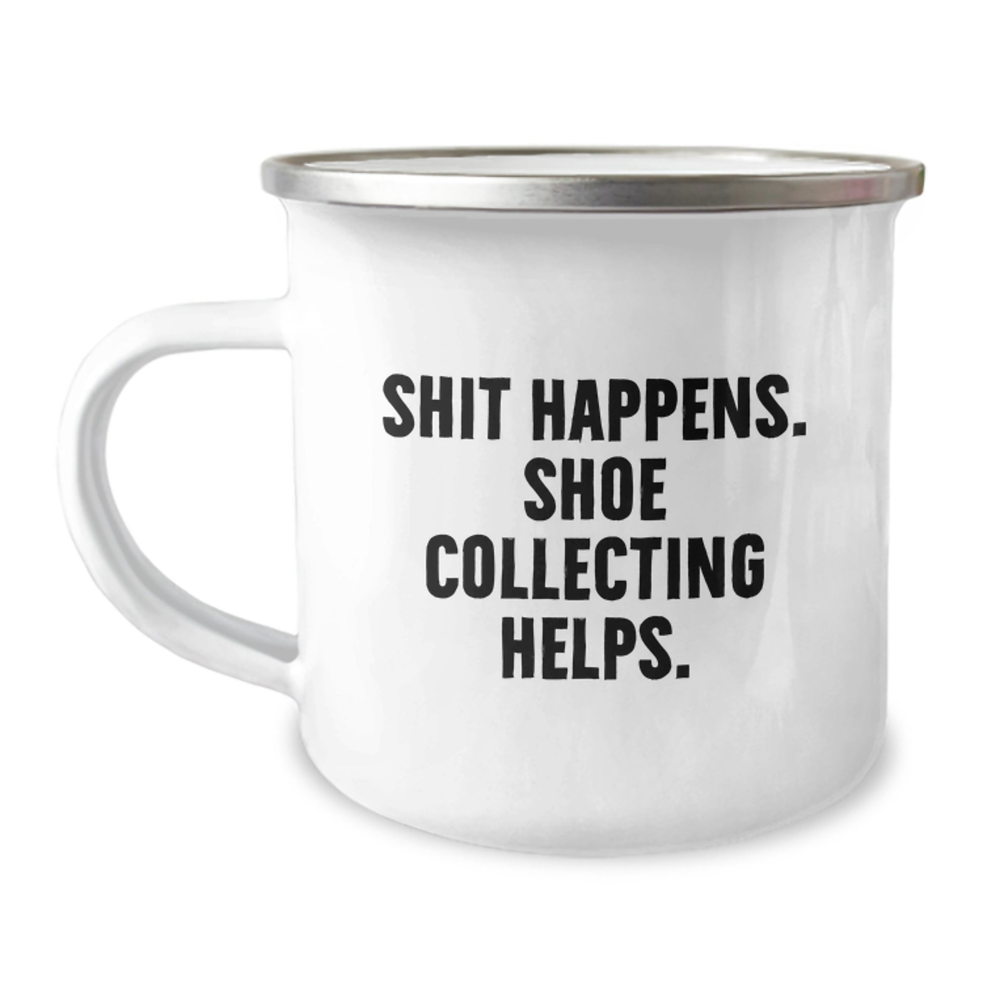 Funny Gifts for Shoe Collecting Enthusiasts - Camping Mug for Men and Women Friends - Image 1