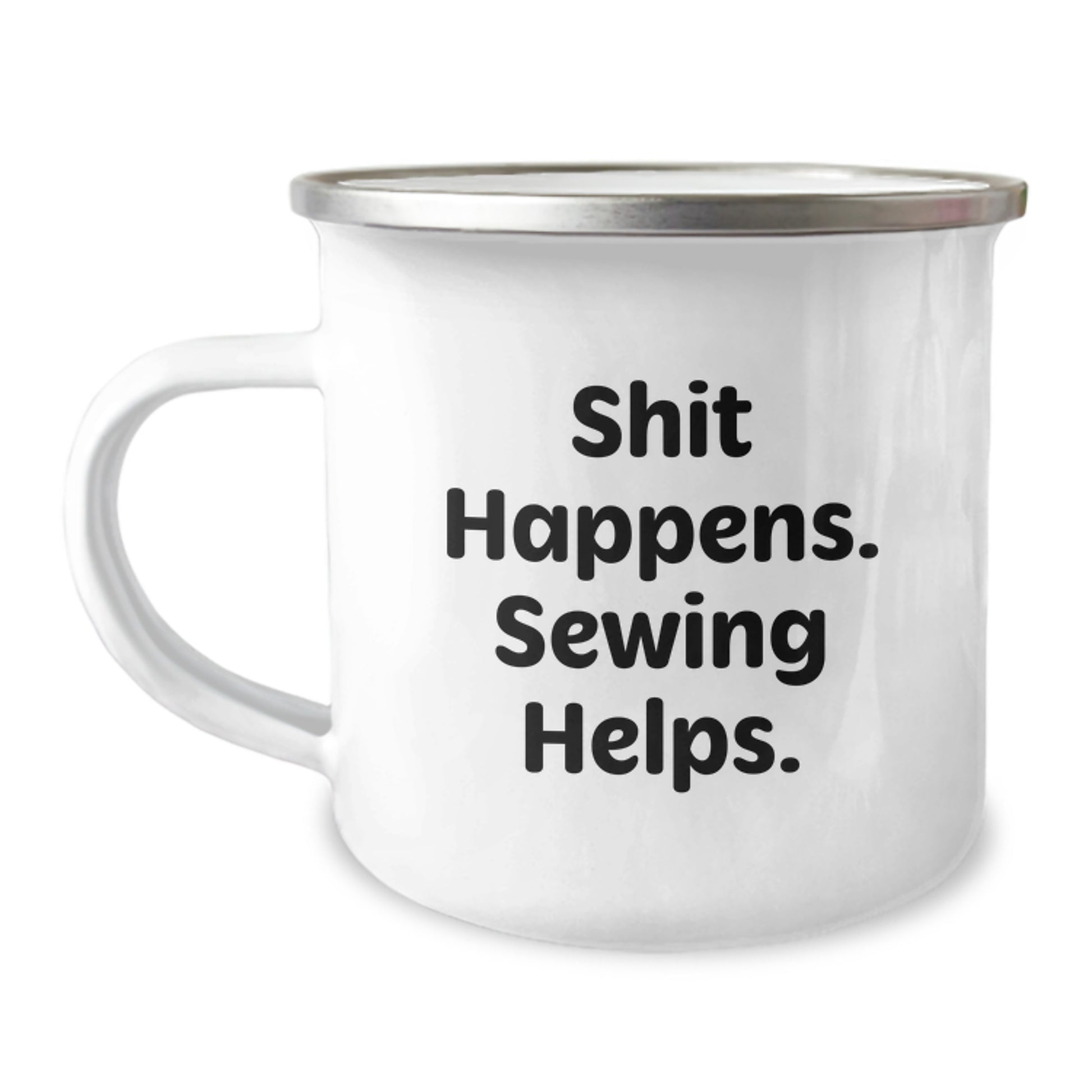Funny Sewing Gifts for Women Sewing Enthusiasts - Unique Camping Mug from Friends for Sewing Lovers - Image 1