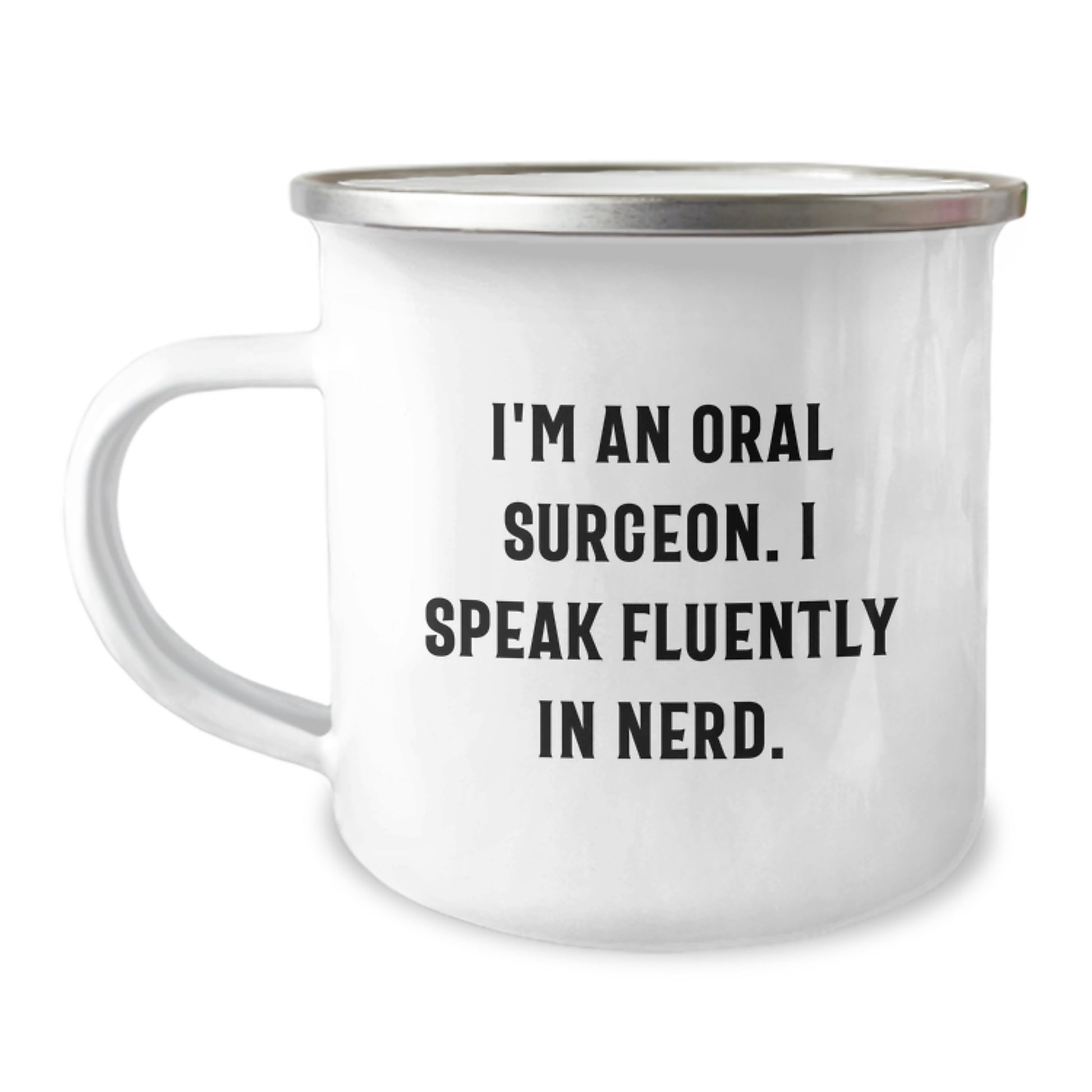 Fun Christmas Unique Gifts for Oral Surgeon Friends, Unique Oral Surgeon Camping Mug with Funny Quote, Gifts from Men to Oral Surgeon Coworkers - Image 1