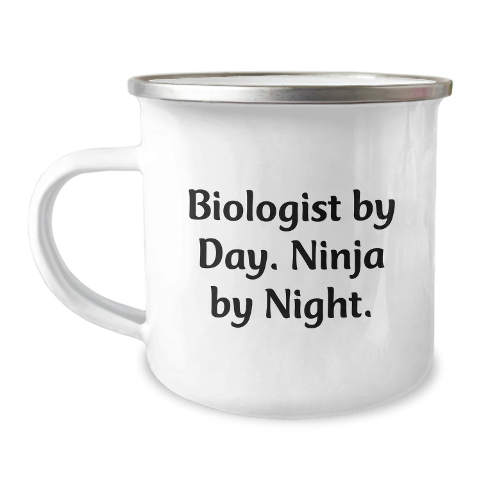 Funny Biologist Gifts by Day, Ninja by Night Camping Mug for Graduation - Gifts from Friends to Biologist - Image 1
