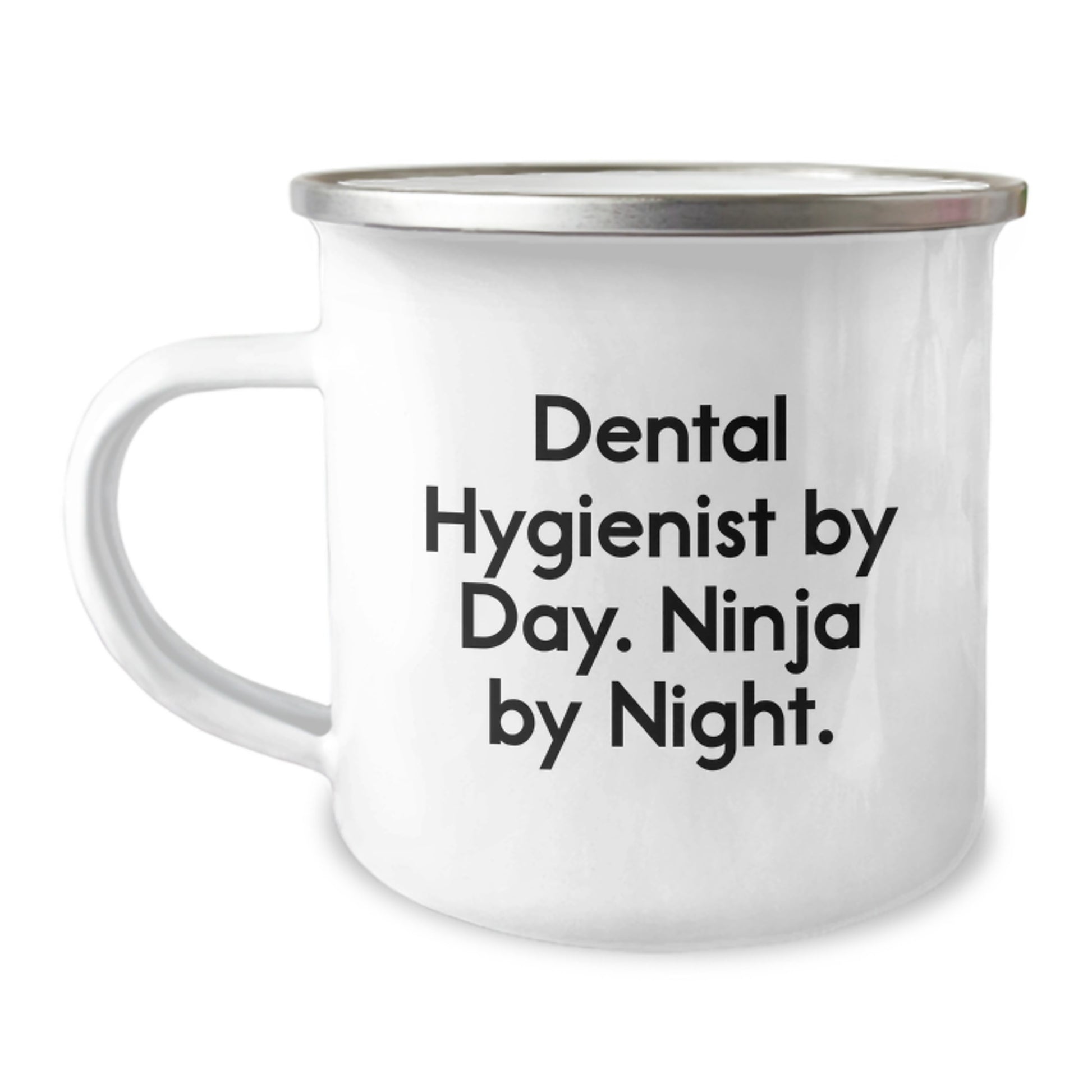 Funny Dental Hygienist Gifts, Dental Hygienist By Day Ninja By Night, Camping Mug for Christmas Unique Gifts - Image 1