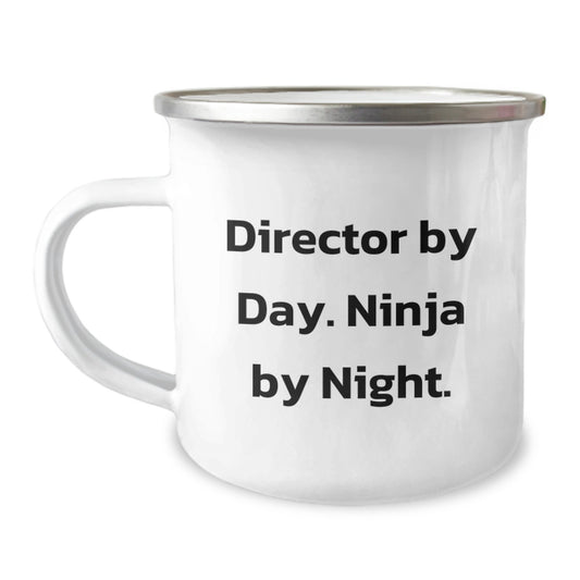 Gifts for Directors by Day, Ninja Mugs for Christmas Fun - Funny Director Camping Coffee Mug Gifts from Friends, Family, Coworkers - Image 1