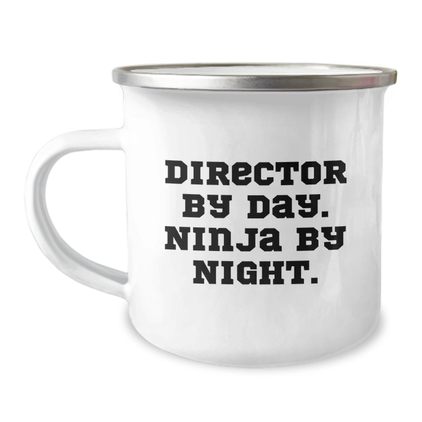 Funny Director Gifts from Friends for Director By Day, Ninja By Night. Christmas Unique Gifts for Men, Women, Coworkers, Family, and Friends, Director Camping Mug - Image 1