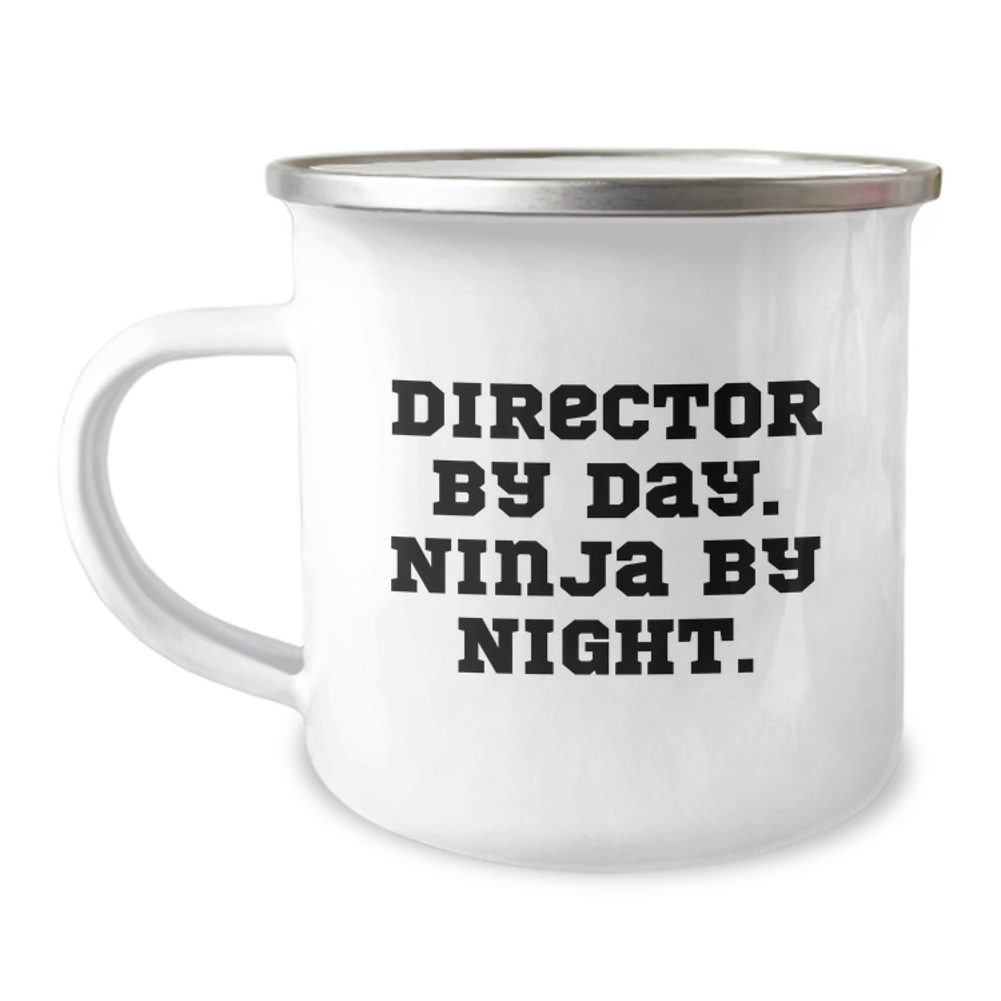 Funny Director Gifts from Friends for Director By Day, Ninja By Night. Christmas Unique Gifts for Men, Women, Coworkers, Family, and Friends, Director Camping Mug - Image 1