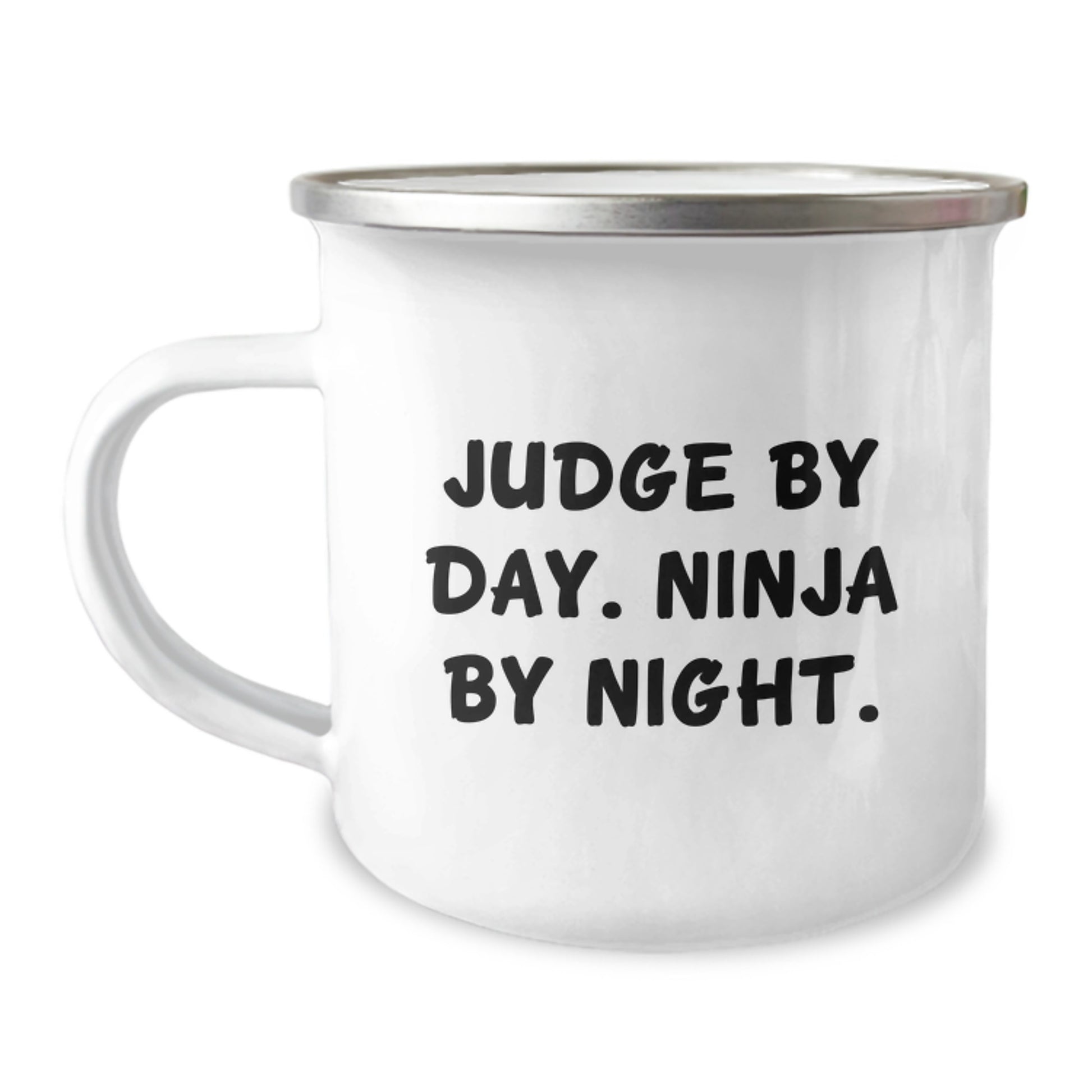 Judge Gifts, Judge By Day Ninja By Night Camping Mug, Funny Birthday Unique Gifts for Judge, Gifts from Friends, Perfect for Judge's Birthday - Image 1