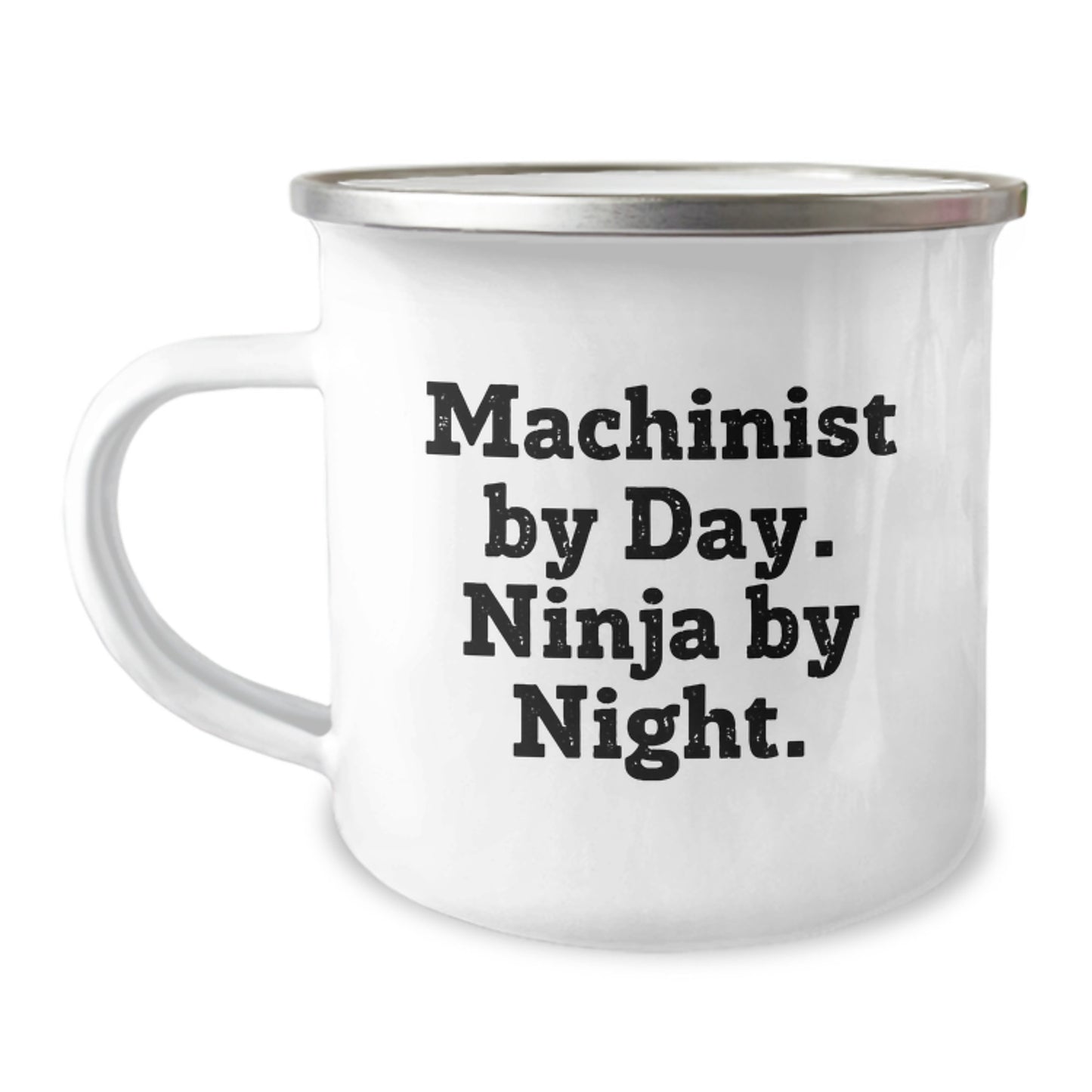 Machinist Gifts From Friends, Unique Birthday Presents for Machinist Lovers, Enjoying Camping Adventures, Ninja by Night, Funny Camping Mug - Image 1