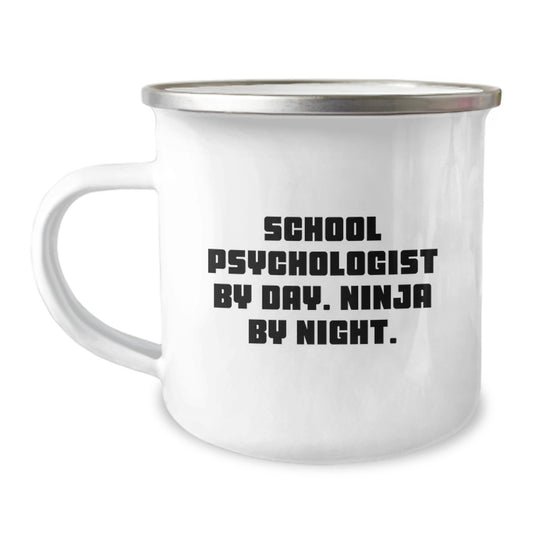 Gifts from Friends for School Psychologist By Day - Funny Christmas Camping Mug, Unique Gifts for School Psychologist, School Psychologist Humor - Image 1
