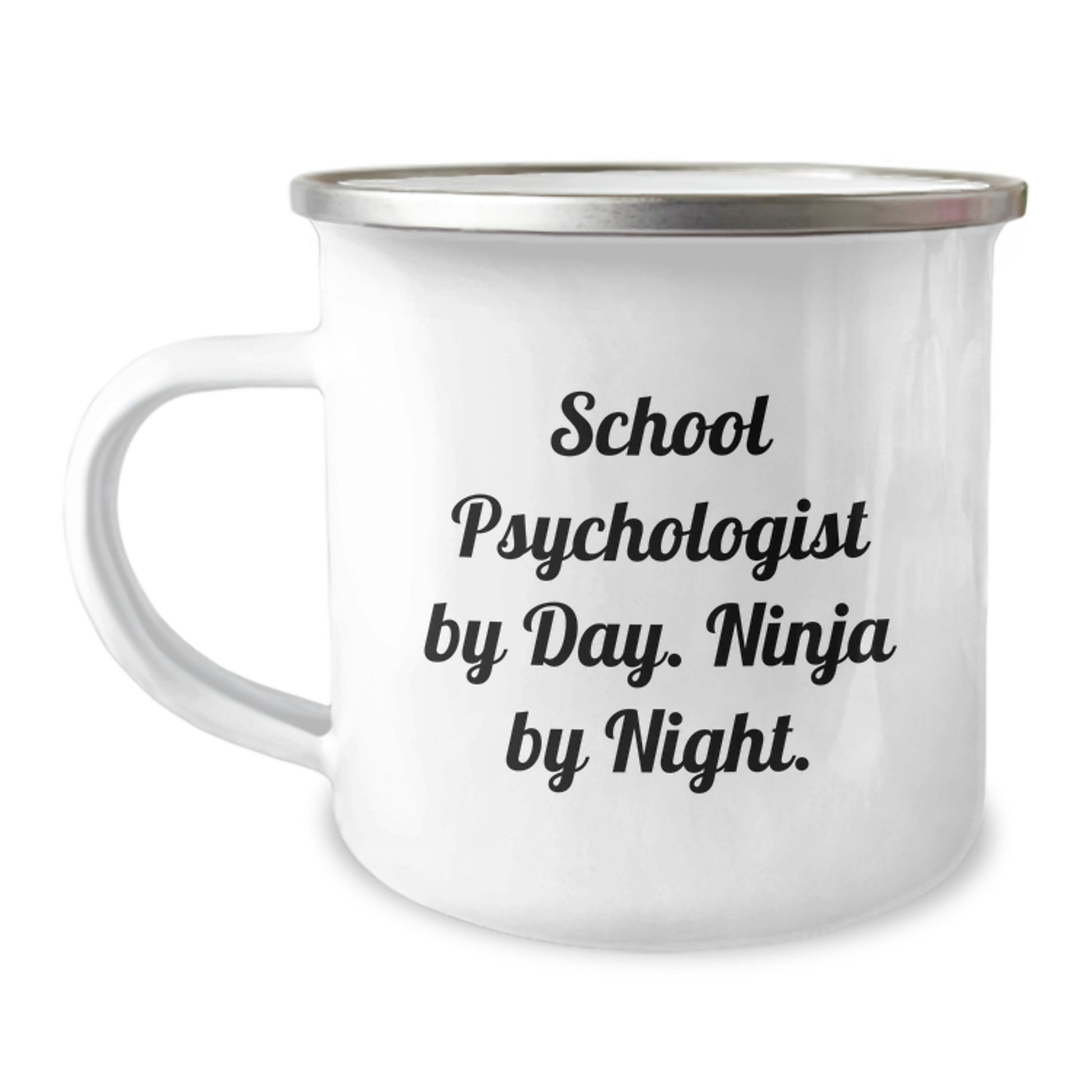 Funny School Psychologist Gifts from Men to Friends - School Psychologist By Day Ninja By Night Camping Mug, Christmas Unique Gifts - Image 1