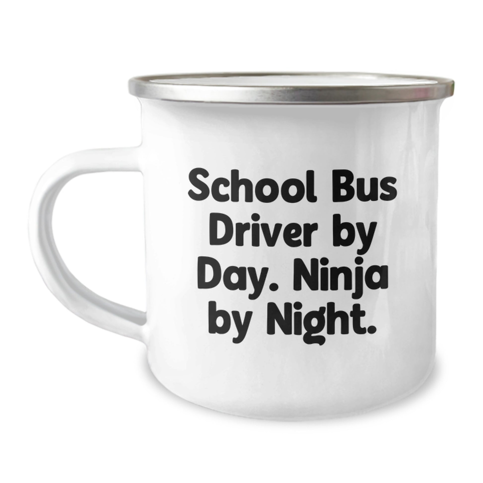 Funny School Bus Driver Gifts from Men to School Bus Driver Friends - School Bus Driver By Day Ninja By Night Christmas Unique Gifts for School Bus Driver - Image 1