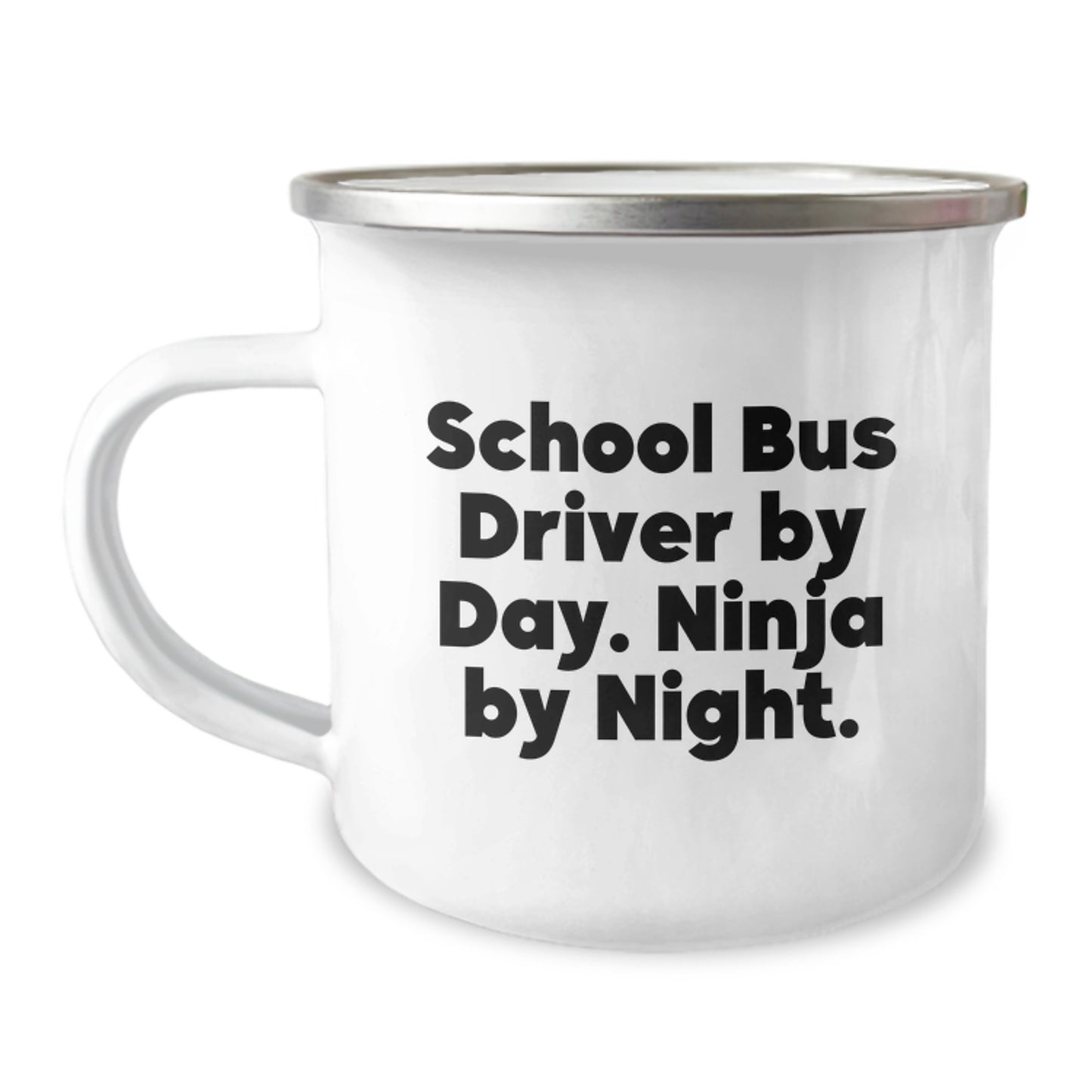 Funny School Bus Driver Gifts from Family to School Bus Driver Men Christmas Unique Mugs - School Bus Driver By Day. Ninja By Night. - Image 1