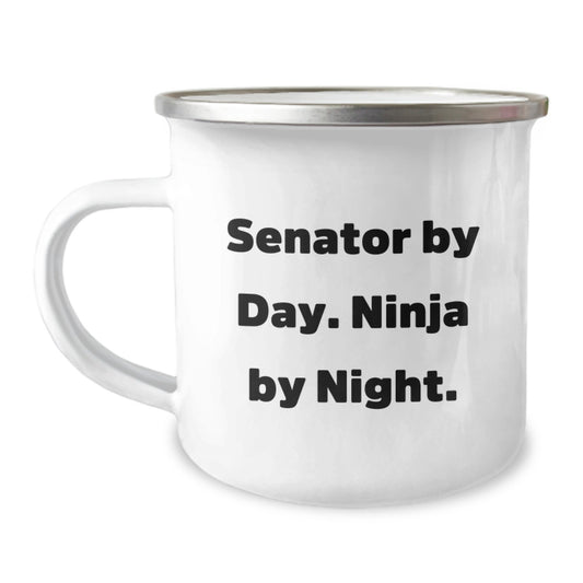Senator Christmas Unique Gifts from Friends - Funny Senator By Day. Ninja By Night. Camping Mug, Unique Christmas Unique Gifts for Senator, Senator Enthusiast, Senator Lover - Image 1