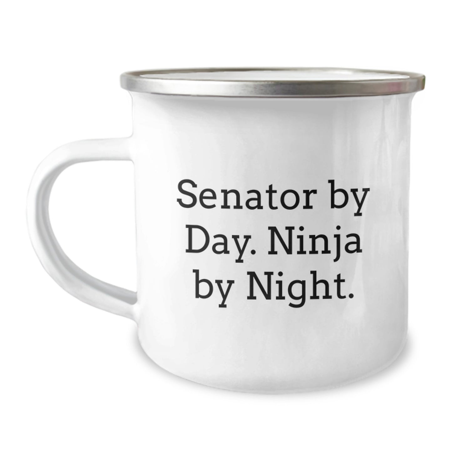 Gifts from Friends for Senator, Funny Camping Mug, Senator By Day. Ninja By Night. Christmas Unique Gifts - Image 1