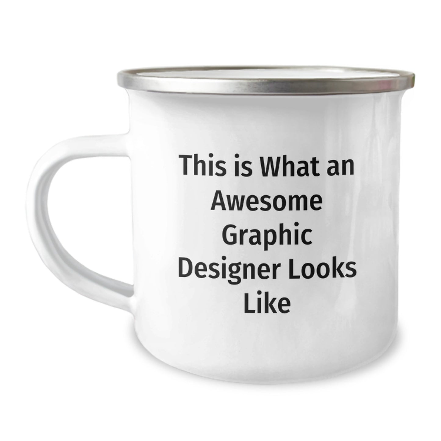 Funny Graphic Designer Gifts for Christmas - This Is What An Awesome Graphic Designer Looks Like Camping Mug, Gifts from Friends to Graphic Designers - Image 1
