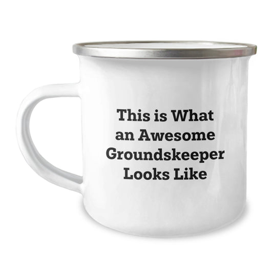 Funny groundskeeper Gifts for Men, Christmas Unique groundskeeper Coffee Mug, This Is What An Awesome groundskeeper Looks Like - Image 1