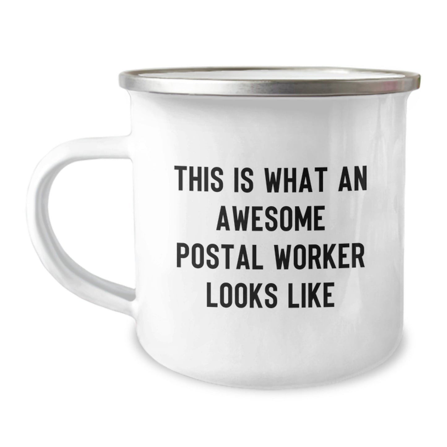 Funny Postal Worker Gifts from Friends - This Is What An Awesome Postal Worker Looks Like Camping Mug for Birthday - Image 1