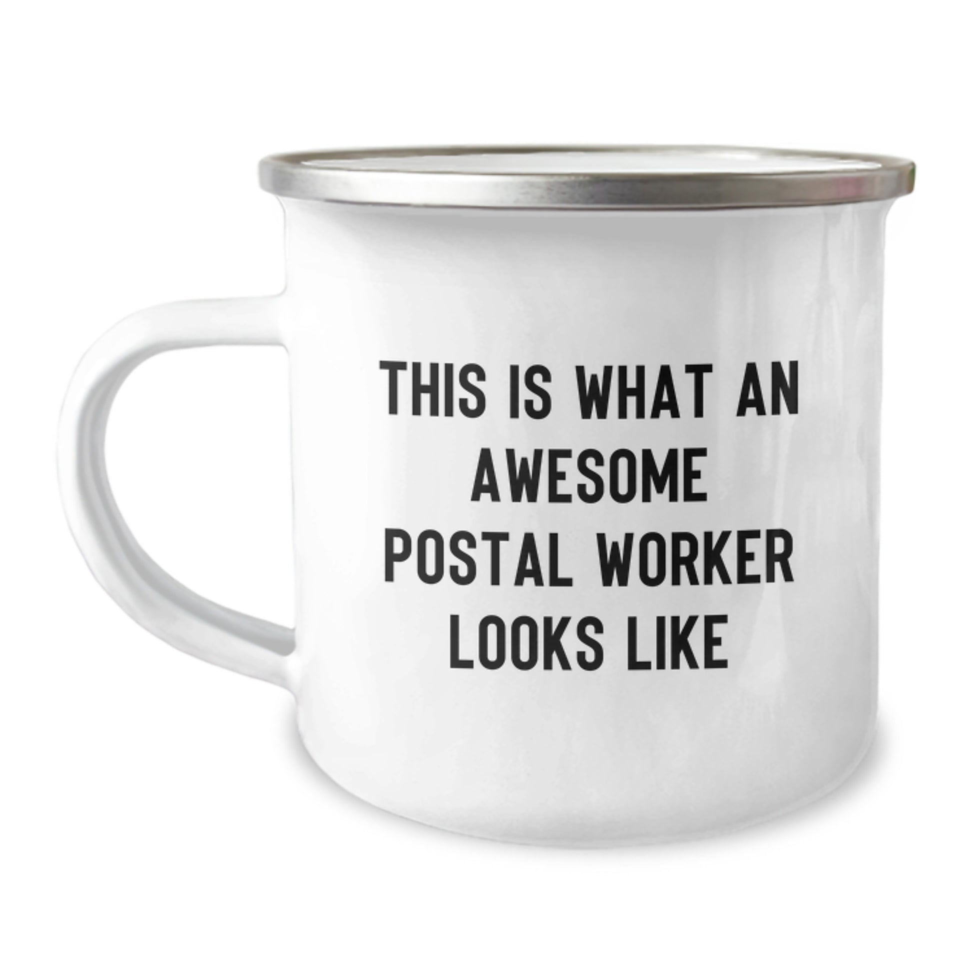 Funny Postal Worker Gifts from Friends - This Is What An Awesome Postal Worker Looks Like Camping Mug for Birthday - Image 1