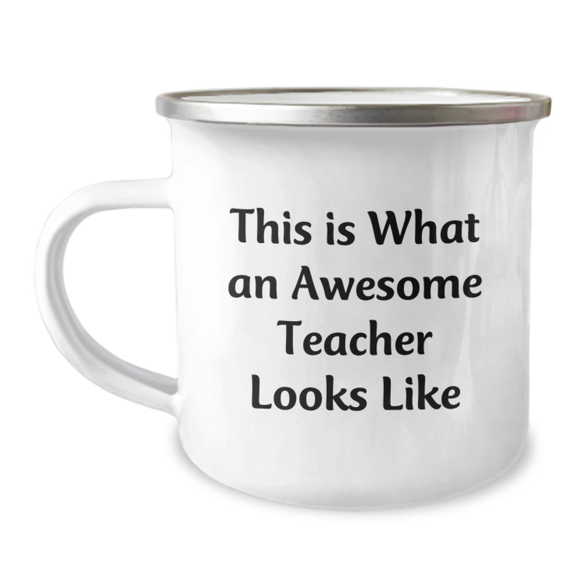 Funny Teacher Gifts from Friends - This Is What An Awesome Teacher Looks Like, Graduation Unique Gifts for Her, Camping Mug - Image 1