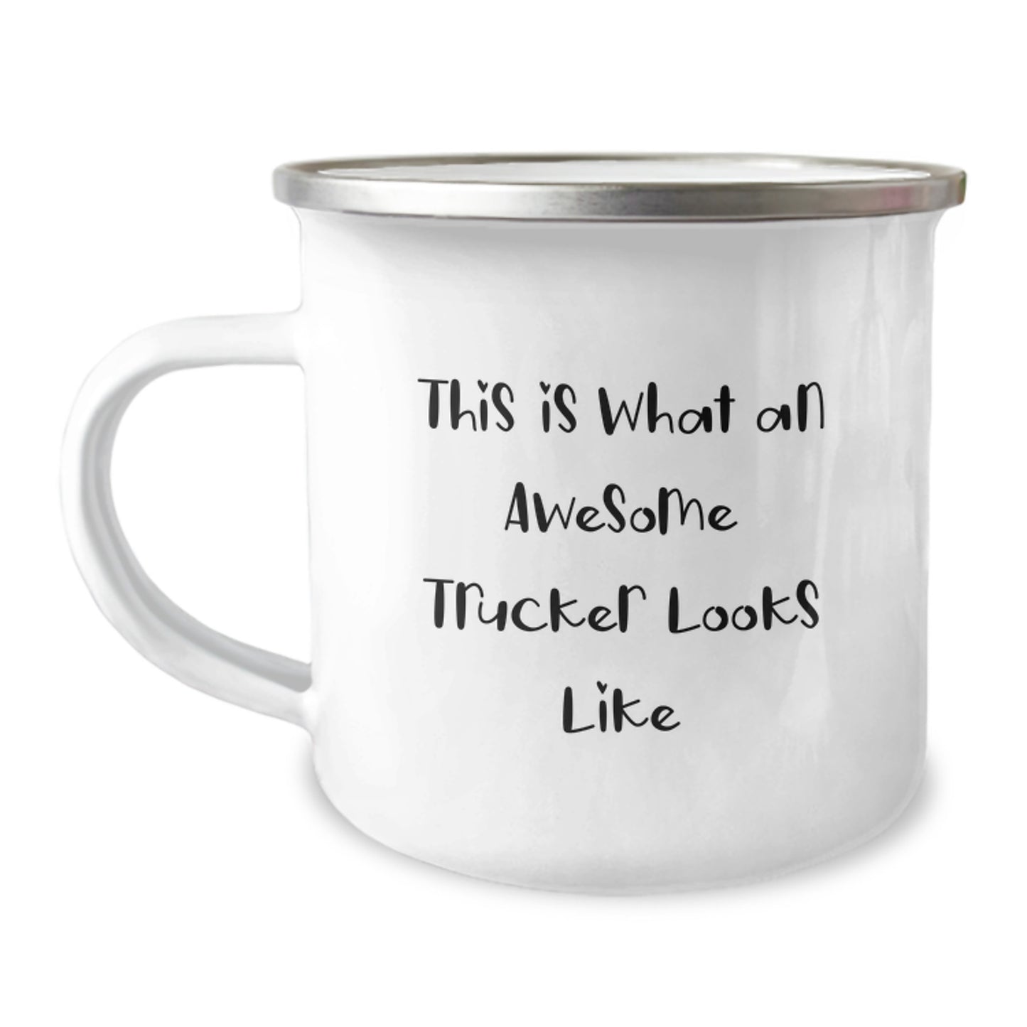 Funny Trucker Gifts This Is What An Awesome Trucker Looks Like Camping Mug for Men Friends Family - Image 1