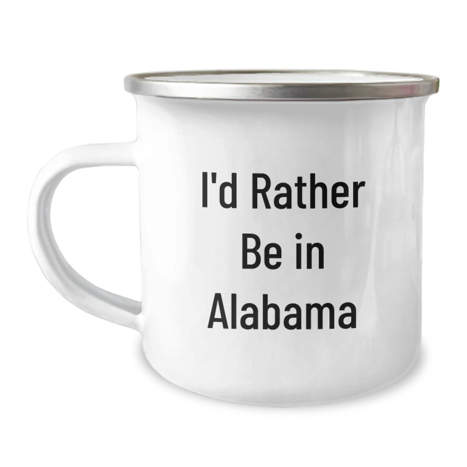 Alabama Camping Mugs for Friends, Unique Christmas Unique Gifts from Alabama, Funny 'I'd Rather Be In Alabama' - Image 1