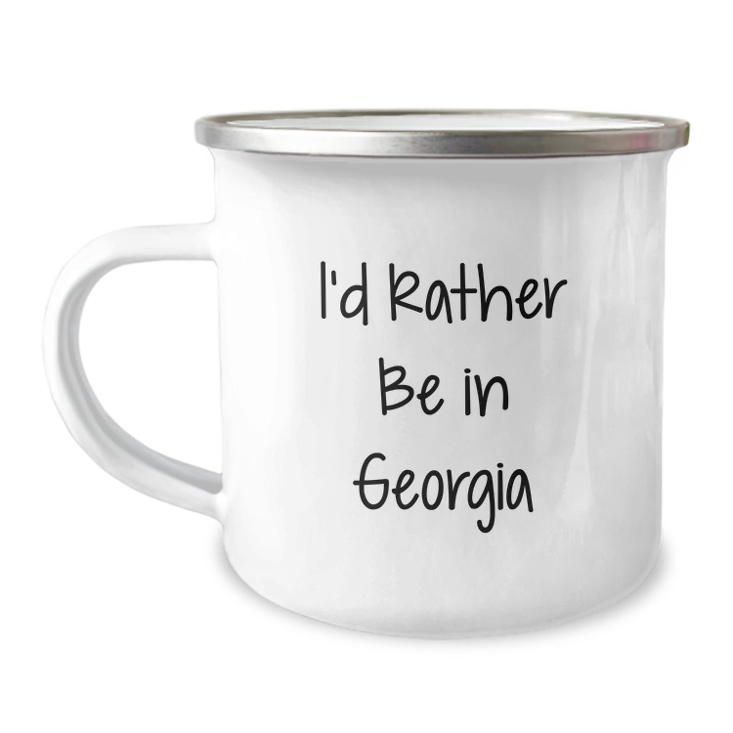 Funny Georgia Gifts, I'd Rather Be In Georgia Camping Mug, Birthday Unique Gifts from Friends to Family - Image 1