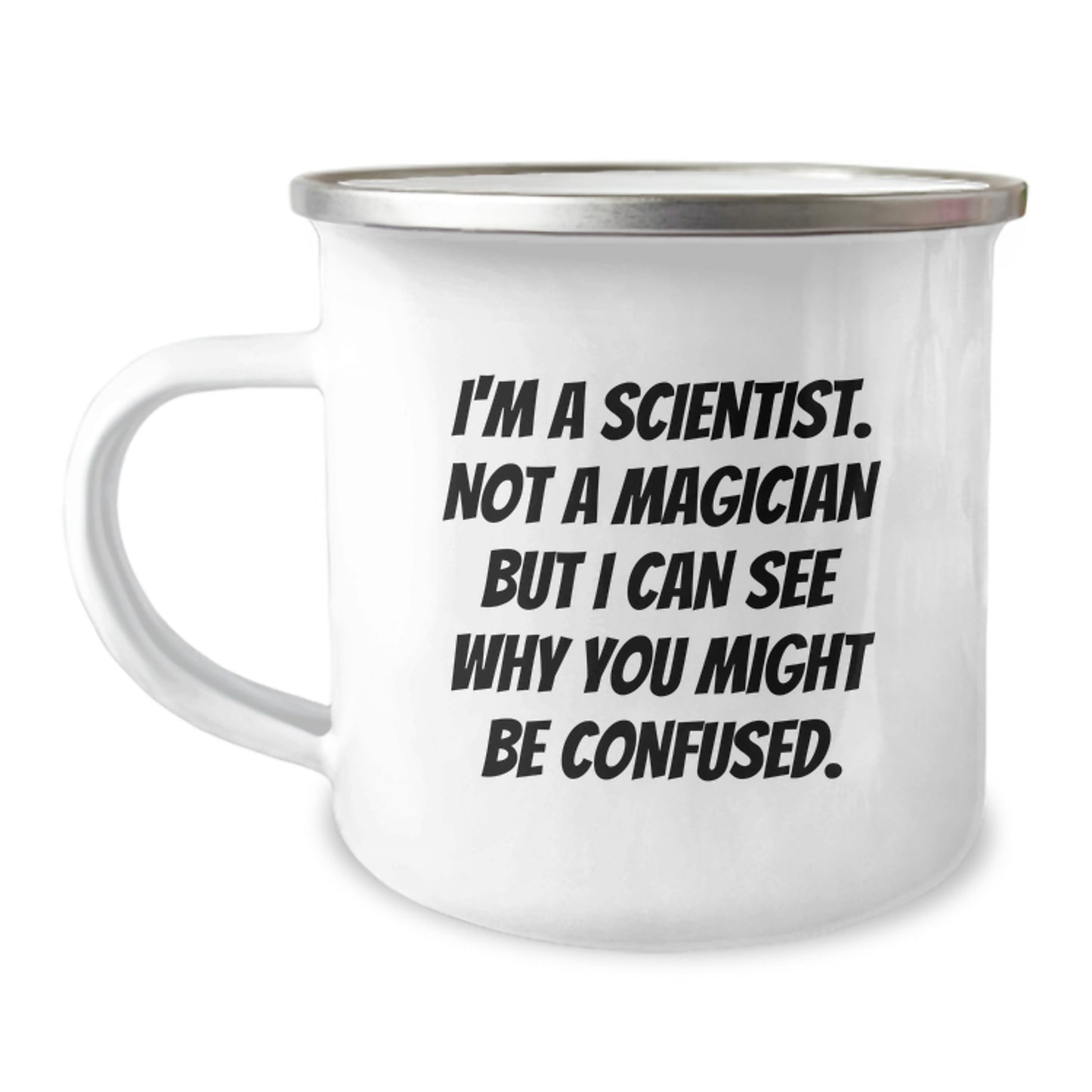 Funny Scientist Gifts from Men for Scientist Friends - Christmas Unique Scientist Mug for Camping, Perfect Camping Mug with Scientist Quote - Image 1