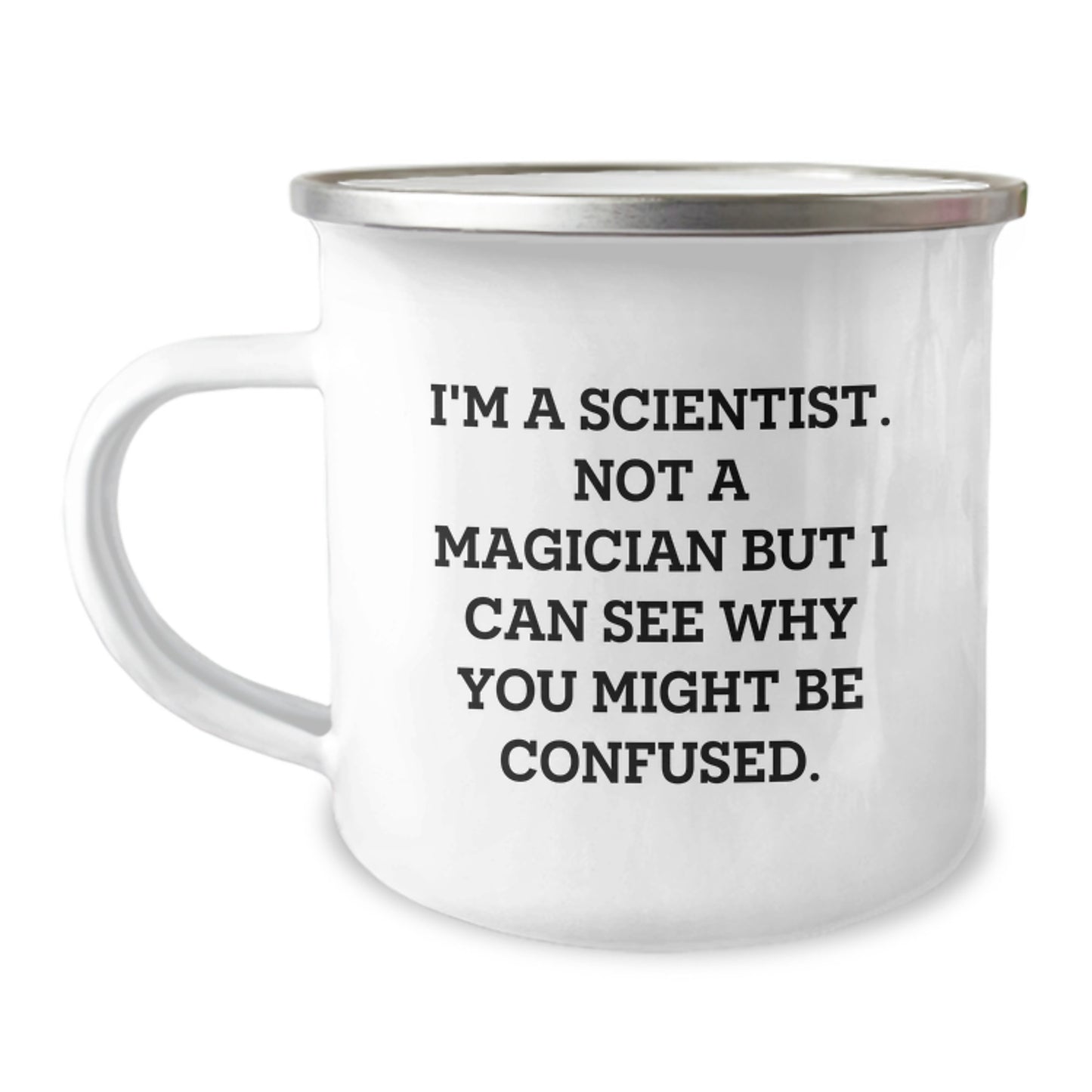 Funny Scientist Camping Mug Gifts from Friends and Family for Christmas - Image 1