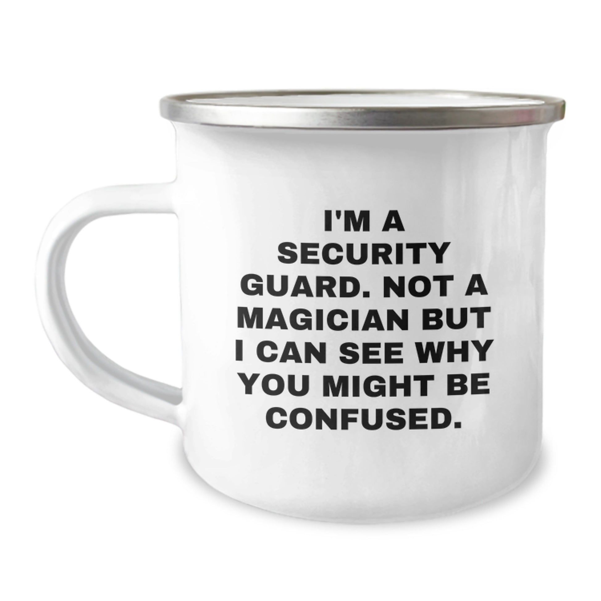 Funny Security Guard Gifts for Men and Women from Family, Friends, Coworkers this Christmas - Security Guard Camping Mug with Quote - Image 1